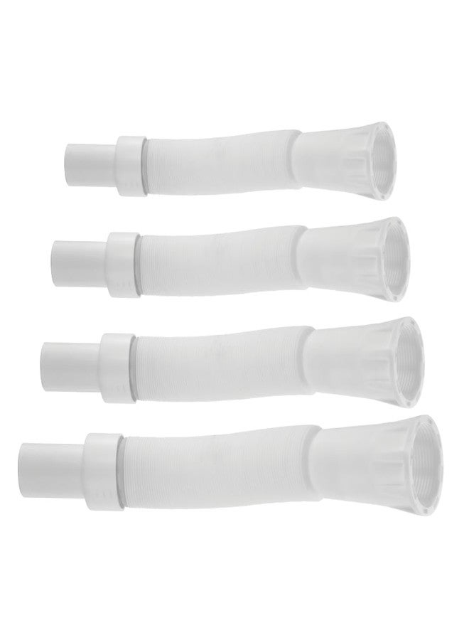 Johnson Bathrooms Johnson 4-Pack Collapsible Polypropylene Material Waste Pipe, Heavy Weight, White, Flexible and Corrosion-Resistant, for Easy Drainage and Plumbing Solutions - Image 1
